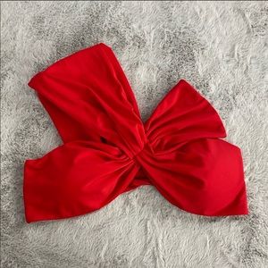 Avidlove red one shoulder top